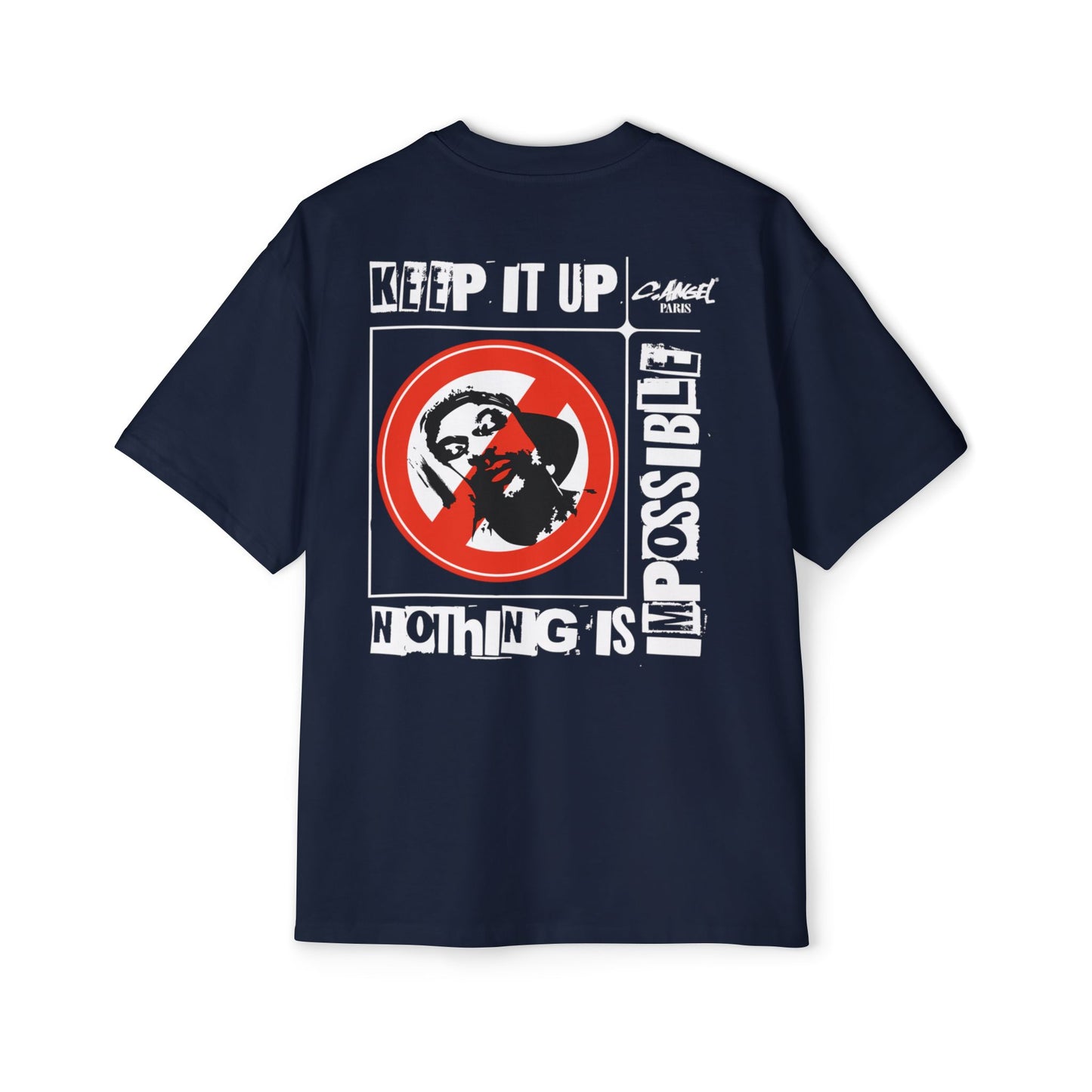 NEVER SLEEPY Handstyle Art by Chris Angel Paris Heavy Tee Premium Unisex