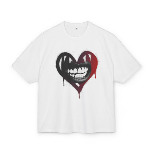 SMILEY HEART Unisex Heavy Box Tee