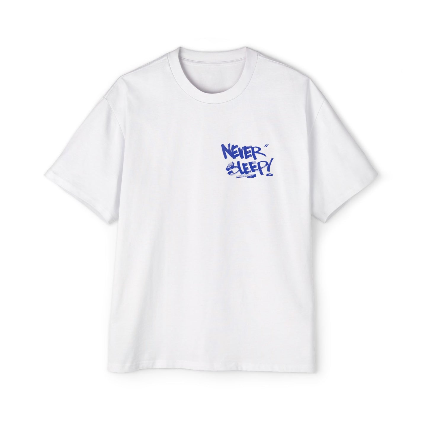NEVER SLEEPY Handstyle Art by Chris Angel Paris Heavy Tee Premium Unisex