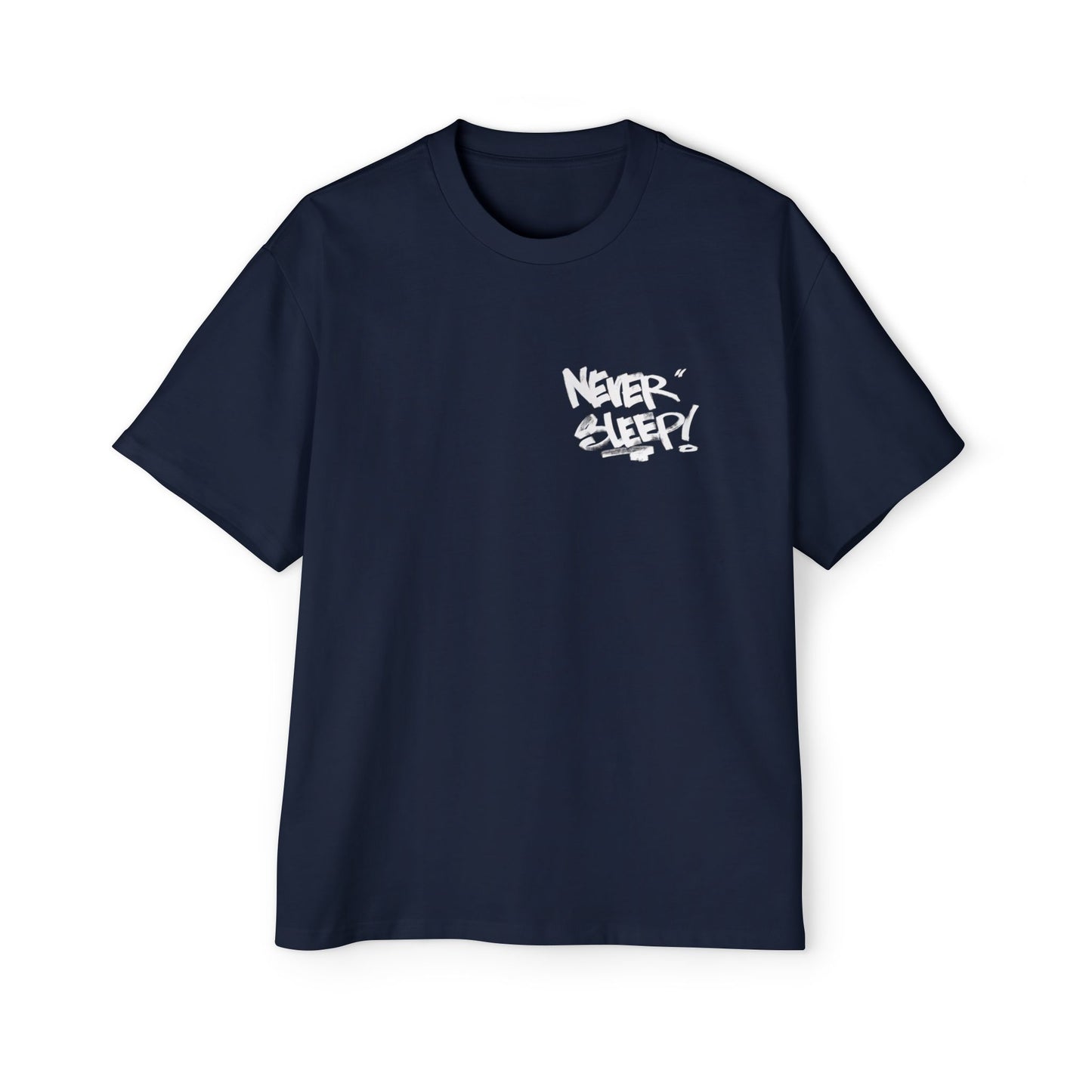 NEVER SLEEPY Handstyle Art by Chris Angel Paris Heavy Tee Premium Unisex