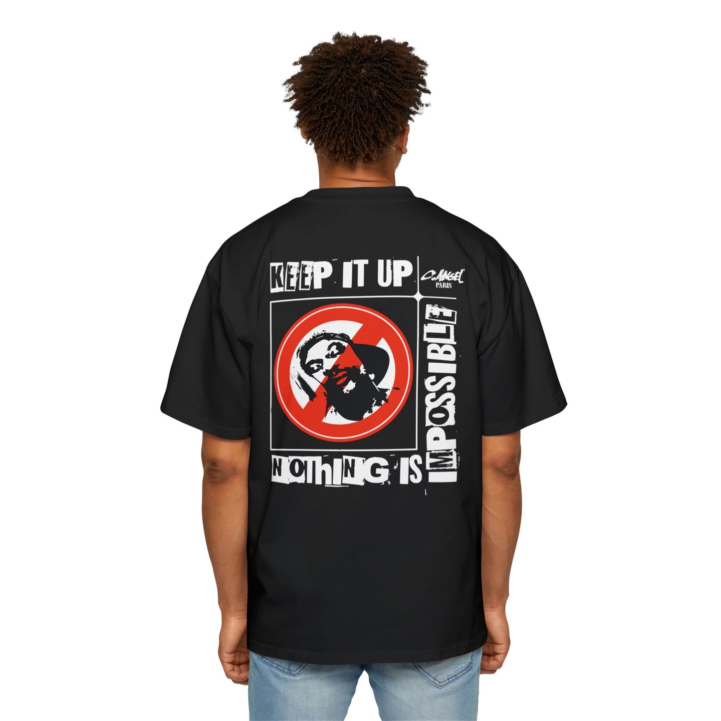 NEVER SLEEPY Handstyle Art by Chris Angel Paris Heavy Tee Premium Unisex