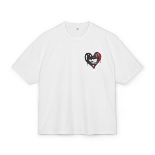SMILE HEART Unisex Heavy Box Tee