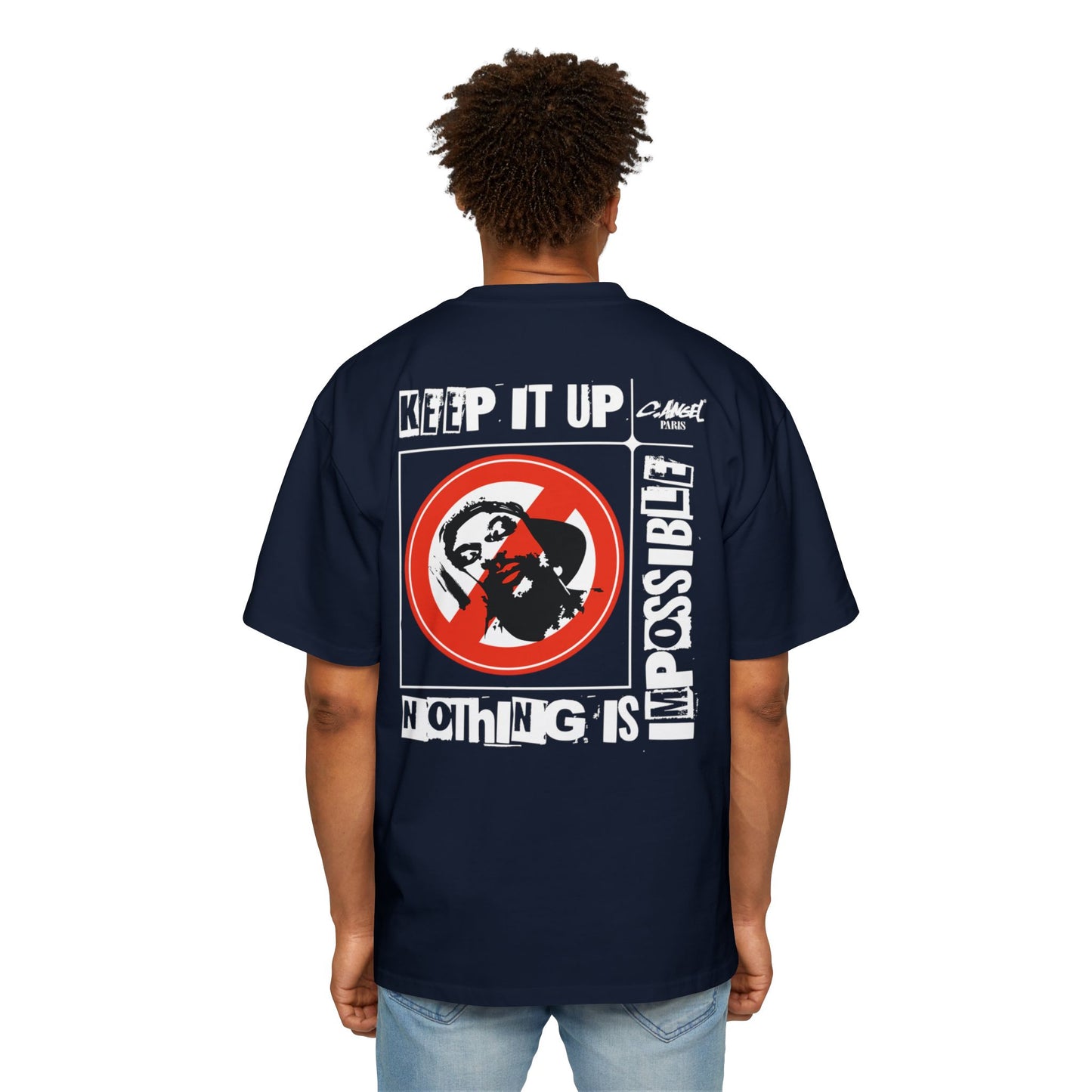 NEVER SLEEPY Handstyle Art by Chris Angel Paris Heavy Tee Premium Unisex